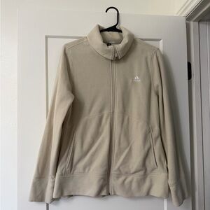 Adidas Cream Fleece Jacket